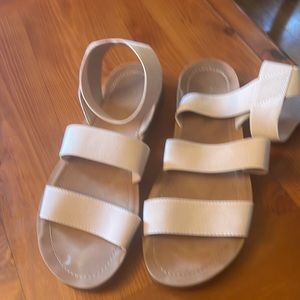 Sandals by Cushionaire. Slightly worn . Size 8.